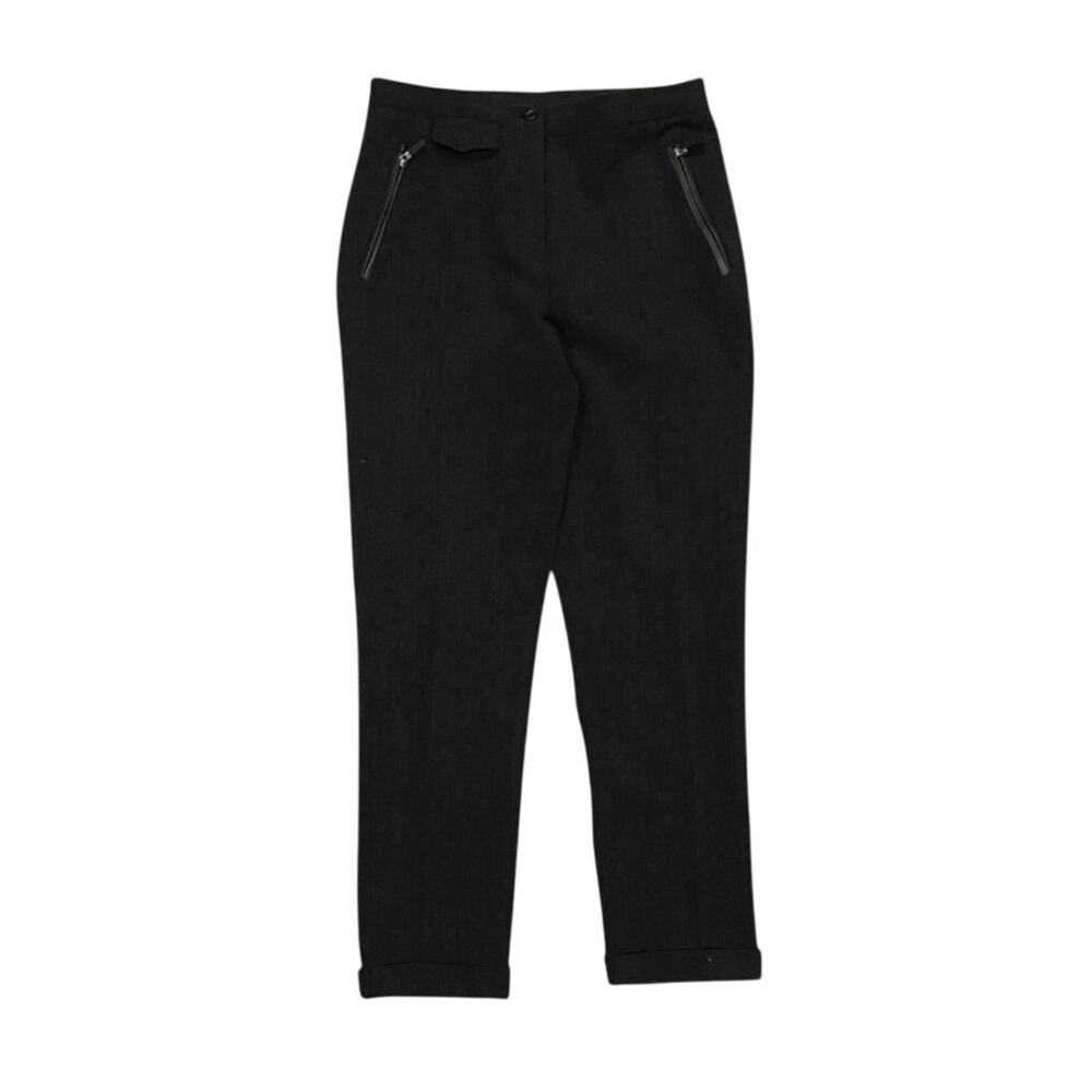★ Lauren Ralph Lauren Black Slim-Fit Petite Dress Pants w/ Zipper Pockets ★